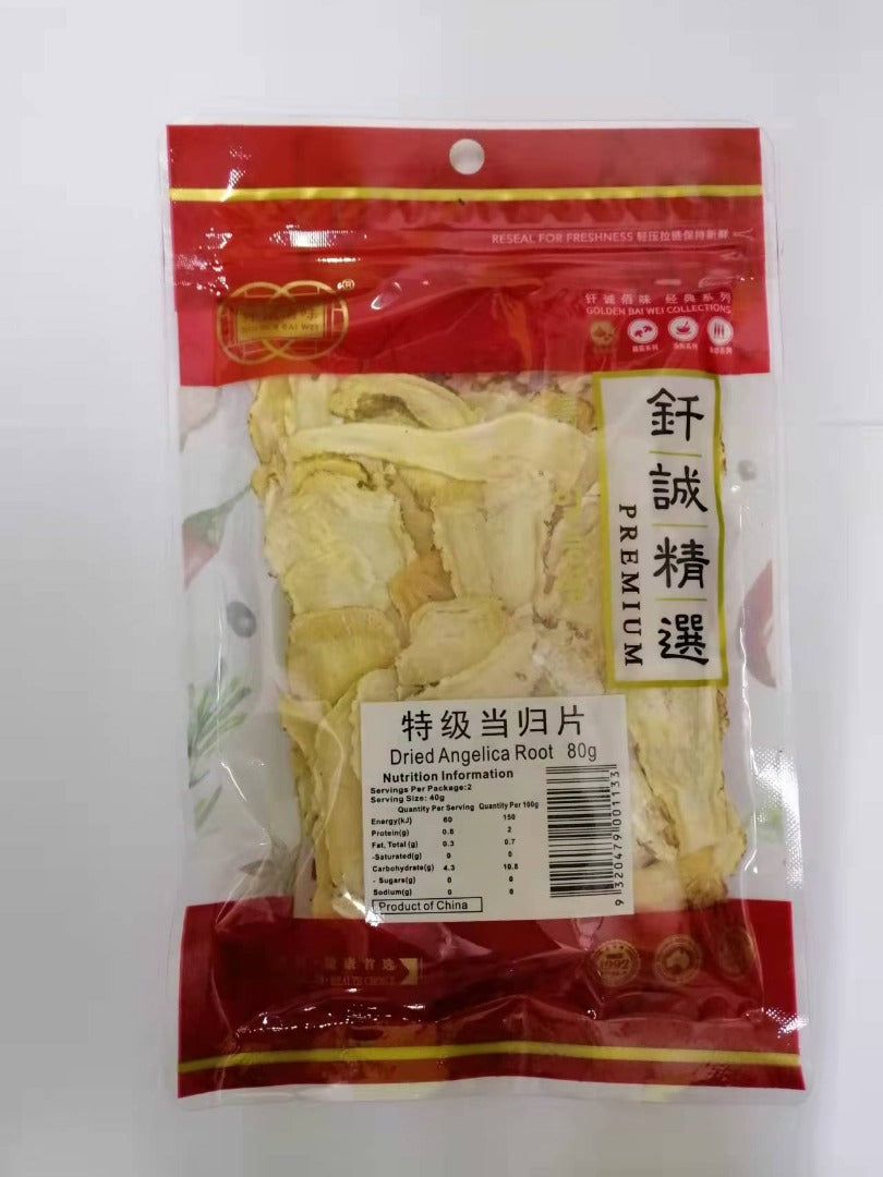 Gbw Dri Sliced Angelica Root 80G