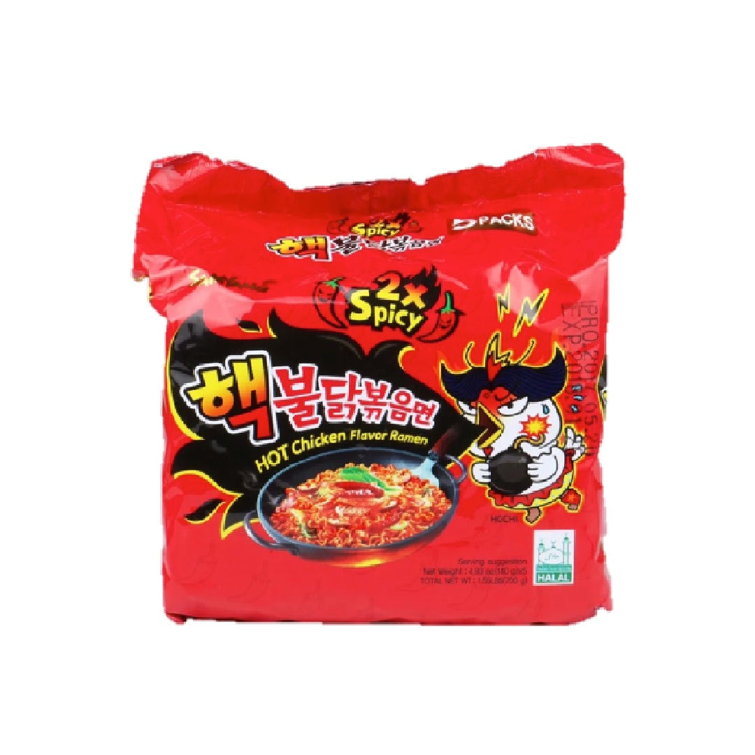 三养Samyang Hot Chicken Ramen 2X Hot 140G  (Single Pack)