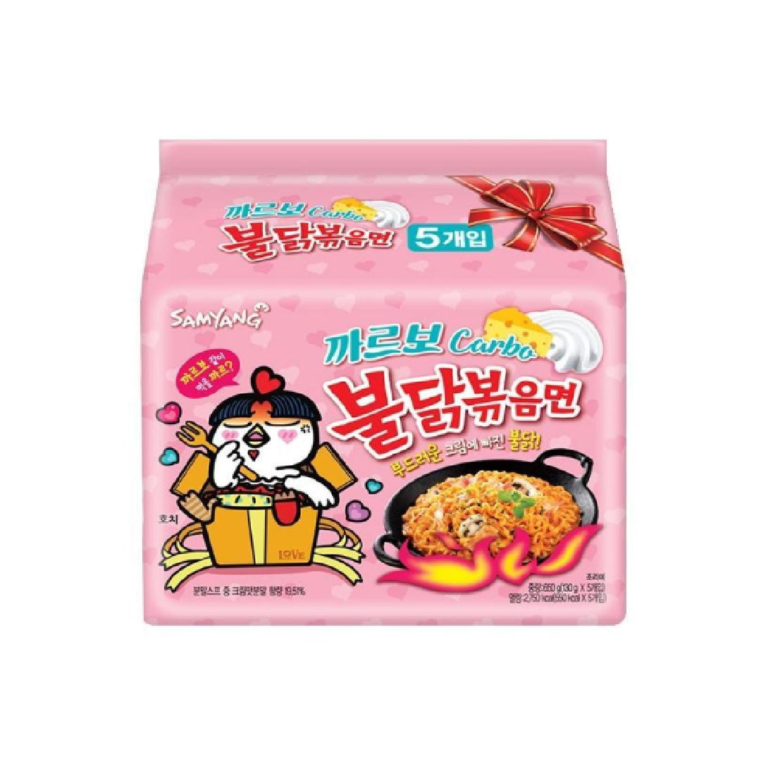 三养Samyang Hot Chicken Carbonara Ramen 130G*5PK