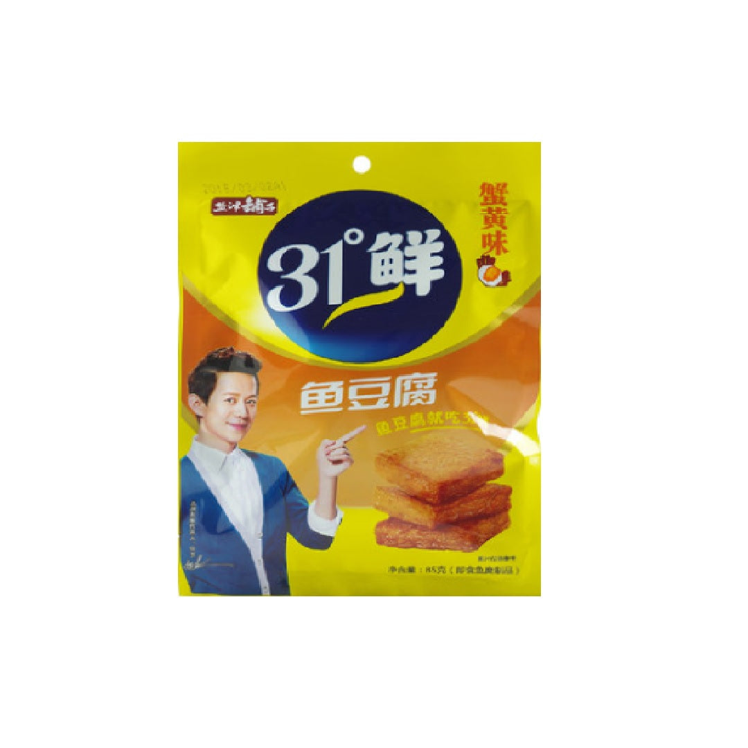 盐津铺子Yjpz Fish Tofu Beancurd Crab Flavour 85 G