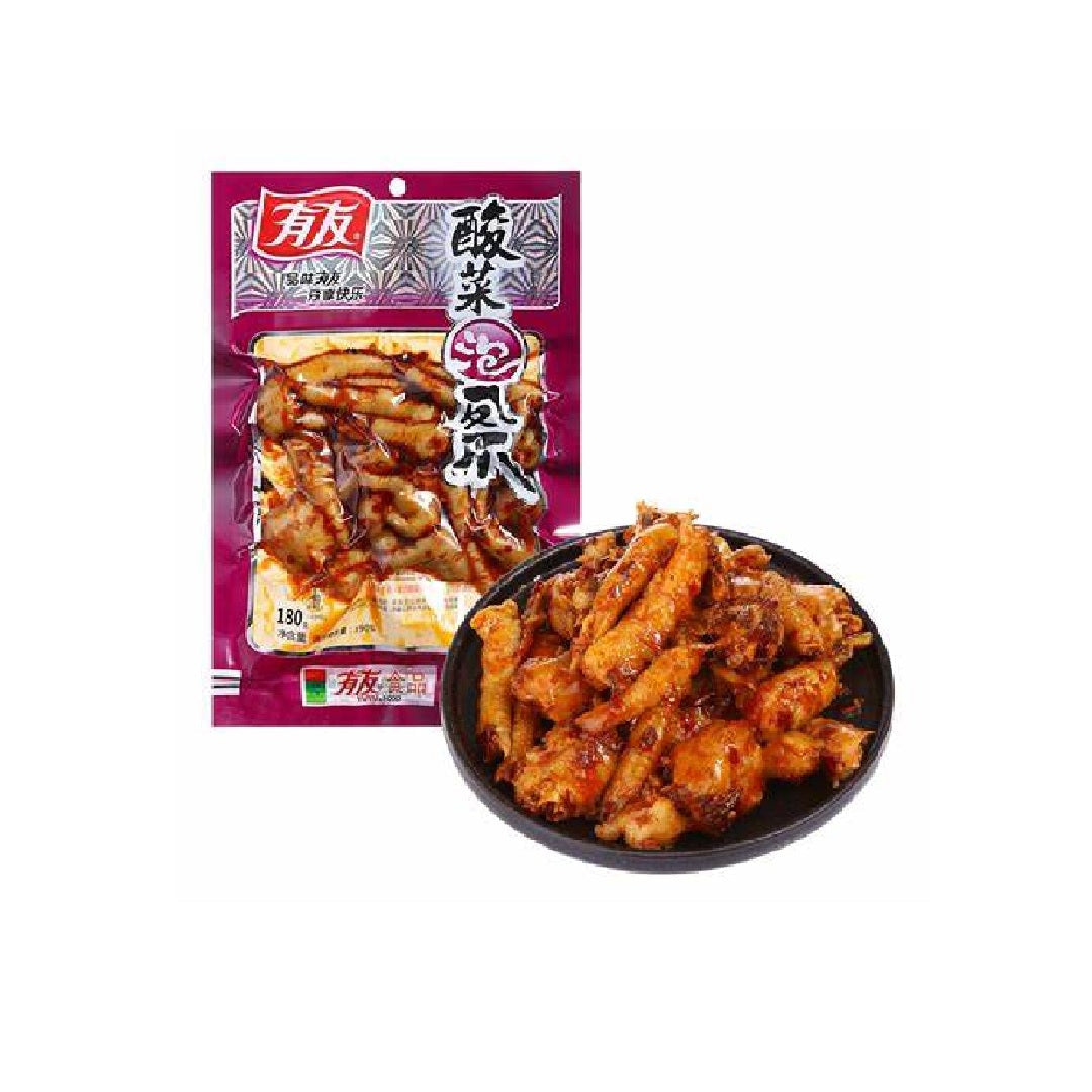 有友Youyou Pickled Mustard Green Chicken Feet 180 G